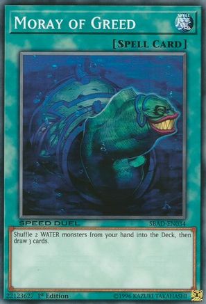 Moray of Greed (SBAD-EN034) - Speed Duel: Attack from the Deep 1st Edition-1