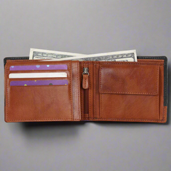 BOL Bi Fold Wallet Black/Brown-3