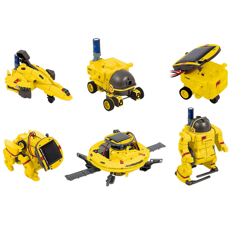 PicassoTiles - PicassoTiles 6-in-1 STEM Kids Solar Powered UFO Robot Kit - Ages 8+-2
