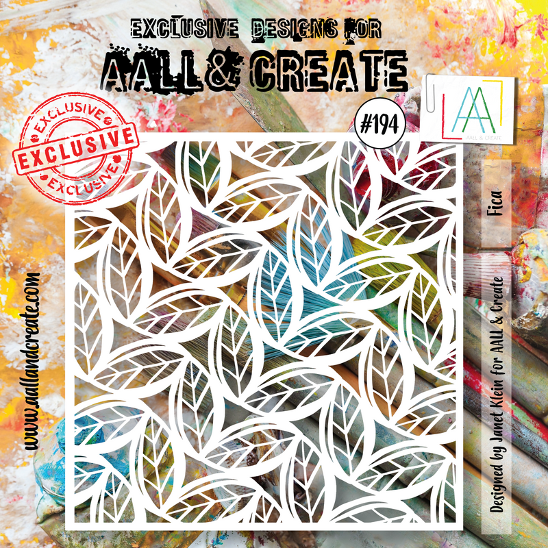 AALL and Create #194 - 6"x6" Stencil - Fica-1