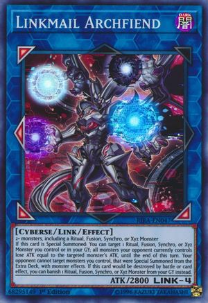 Linkmail Archfiend (RIRA-EN047) - Rising Rampage 1st Edition-1