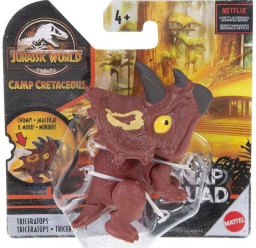 Jurassic World Snap Squad – Triceratops (Red Variant- High Card)) (UPC: 194735004270)