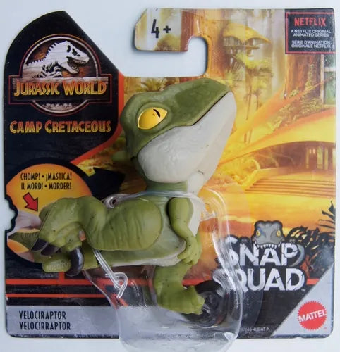 Jurassic World Snap Squad – Velociraptor (Green Variant- High Card) (UPC: 194735004300)