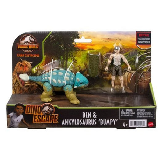 Jurassic World Camp Cretaceous – Ben & Ankylosaurus “Bumpy” (UPC: 194735005451)