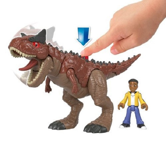Jurassic World Campamento Cretácico – Imaginext Carnotaurus “Toro” y Darius (UPC: 194735010813)
