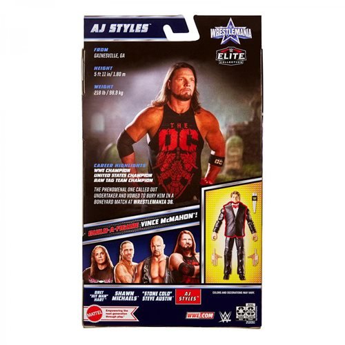 WWE – WrestleMania Elite 2022 AJ Styles 6‑Inch Action Figure (UPC: 194735021352)-6