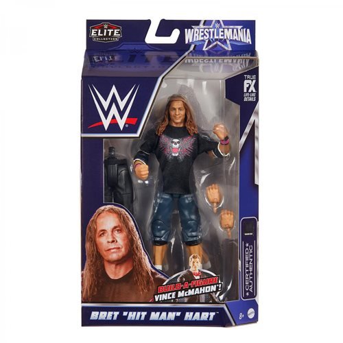WWE Bret “Hit Man” Hart – WrestleMania Elite Collection (UPC: 194735021369)
