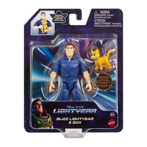 Disney Pixar Lightyear – Buzz Lightyear and Sox Action Figure Set (UPC: 194735068845)