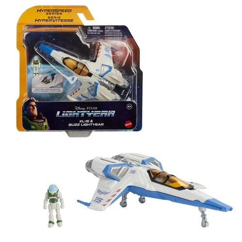Disney Pixar Lightyear – Nave estelar XL-15 de la serie Hyperspeed con figura de Buzz Lightyear (UPC: 194735069538)-1