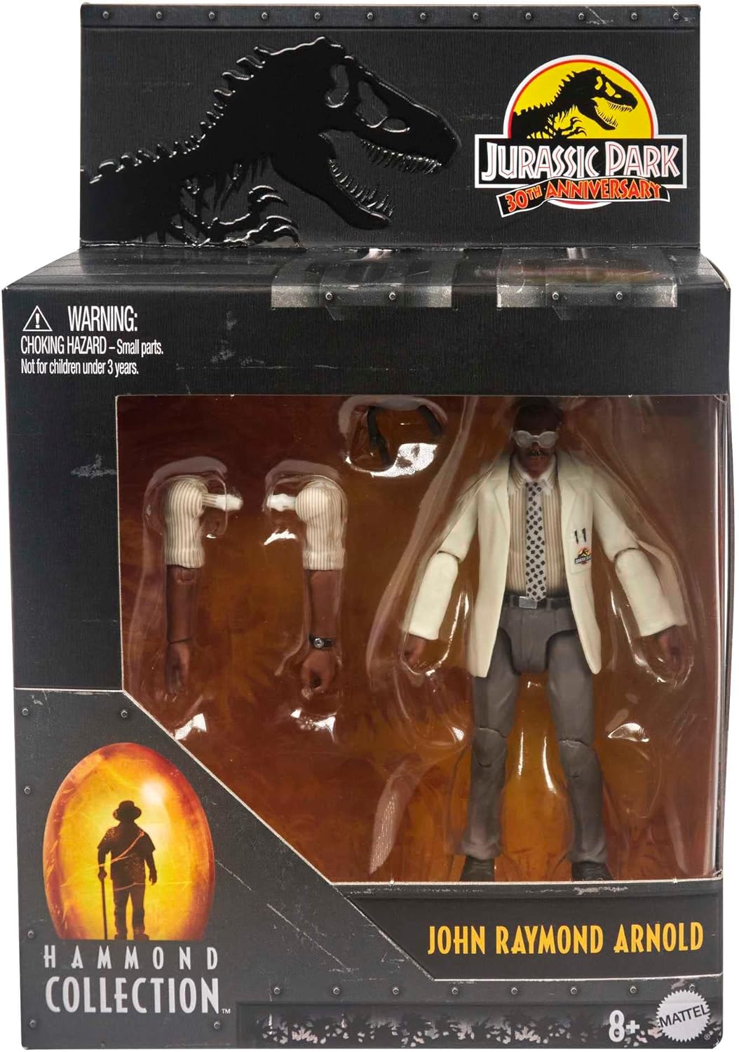 Jurassic Park 30º Aniversario – Hammond Collection Figura de Acción de John Raymond Arnold de 3.75 pulgadas (UPC: 194735117048)
