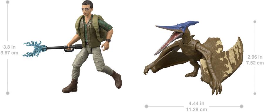Jurassic World Rebirth Dr. Henry Loomis & Pteranodon
