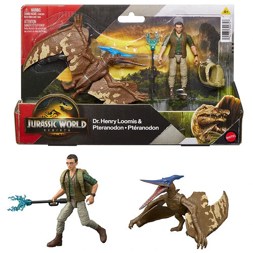 Jurassic World Rebirth Dr. Henry Loomis & Pteranodon