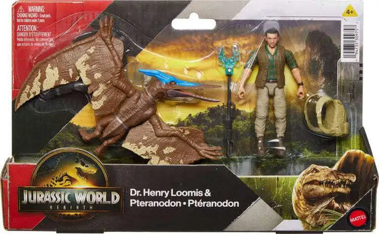 Jurassic World Rebirth Dr. Henry Loomis & Pteranodon