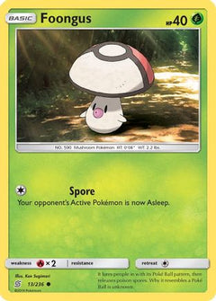 Foongus 13/236 - SM  Unified Minds Reverse Holofoil-1