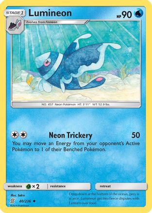 Lumineon/236 - SM  Unified Minds Reverse Holofoil