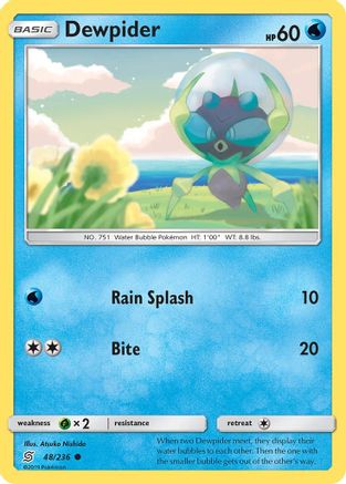 Dewpider 48/236 - SM  Unified Minds Reverse Holofoil-1