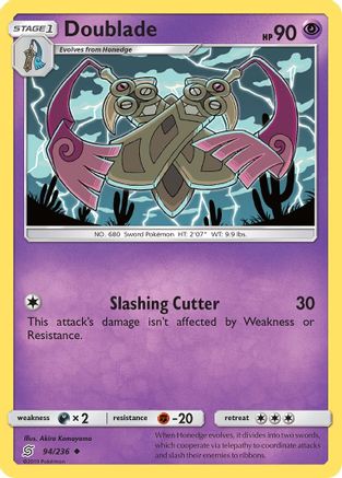 Doublade/236 - SM  Unified Minds Reverse Holofoil