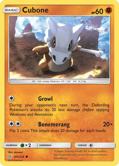 Cubone 105/236 - SM  Unified Minds-1