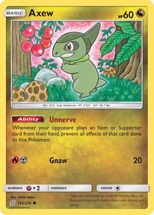 Axew 154/236 - SM  Unified Minds-1