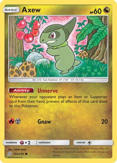 Axew 154/236 - SM  Unified Minds-1