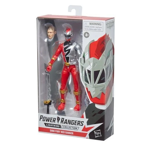 Power Rangers Lightning Collection – Figura de 6 pulgadas Dino Fury Red Ranger (UPC: 195166152196)