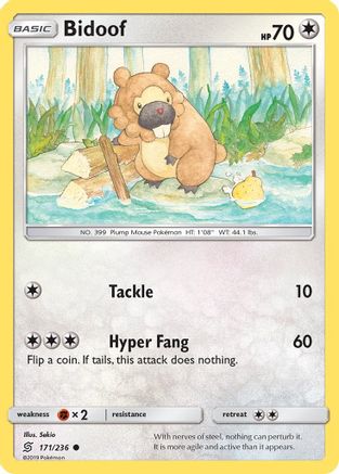 Bidoof 171/236 - SM  Unified Minds-1