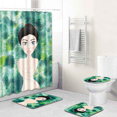 Bathroom Non-Slip Mat – Female Series 3-Piece Set-2
