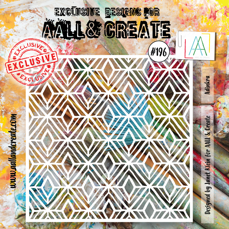 AALL and Create #196 - 6"x6" Stencil - Adinkra-1