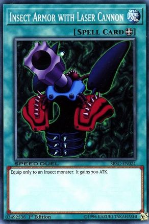 Insect Armor with Laser Cannon (SBSC-EN021) - Speed Duel: Scars of Battle 1st Edition