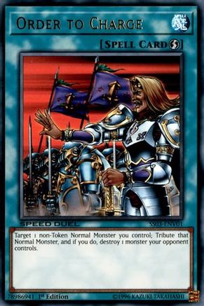 Order to Charge (SS03-ENV01) - Speed Duel Decks: Ultimate Predators 1st Edition-1
