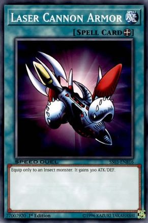 Laser Cannon Armor (SS03-ENB16) - Speed Duel Decks: Ultimate Predators 1st Edition-1