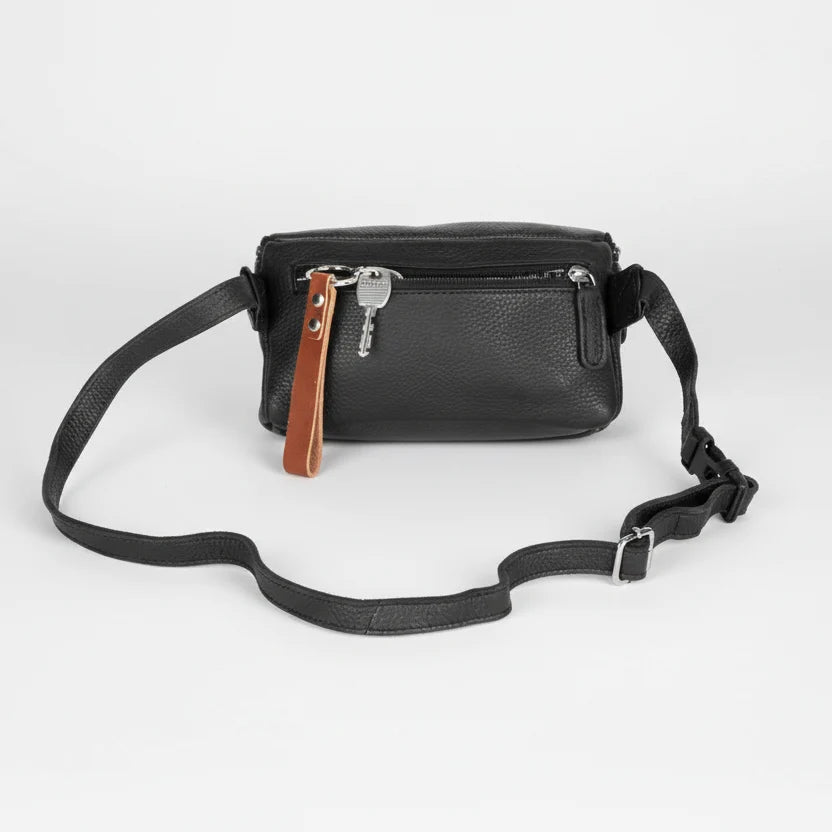 Greenwood Leather Belt Bag. Premium Top-Grain Leather Waist Pack & Crossbody Sling-3