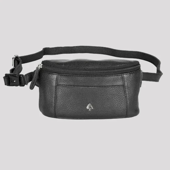 Greenwood Leather Belt Bag. Premium Top-Grain Leather Waist Pack & Crossbody Sling-5