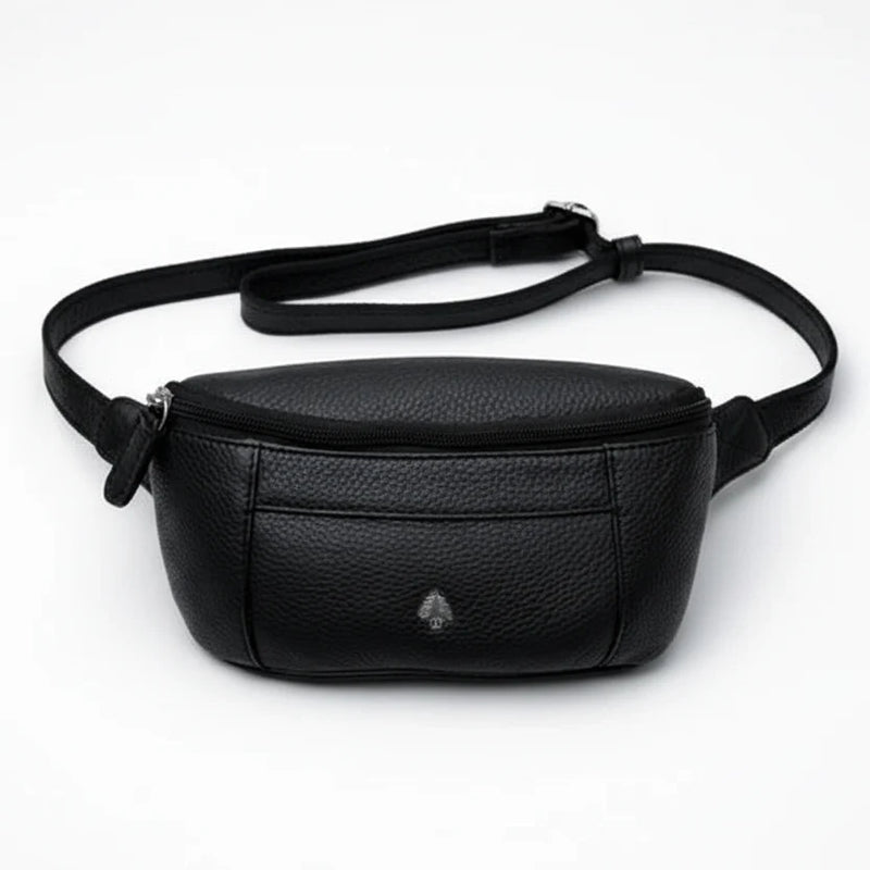 Greenwood Leather Belt Bag. Premium Top-Grain Leather Waist Pack & Crossbody Sling-1