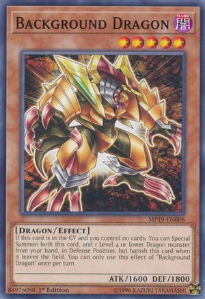Background Dragon (MP19-EN008) - 2019 Gold Sarcophagus Tin Mega Pack 1st Edition-1