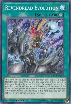 Revendread Evolution (MP19-EN057) - 2019 Gold Sarcophagus Tin Mega Pack 1st Edition-1