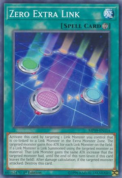 Zero Extra Link (MP19-EN114) - 2019 Gold Sarcophagus Tin Mega Pack 1st Edition-1