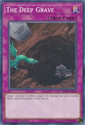 The Deep Grave (MP19-EN133) - 2019 Gold Sarcophagus Tin Mega Pack 1st Edition-1