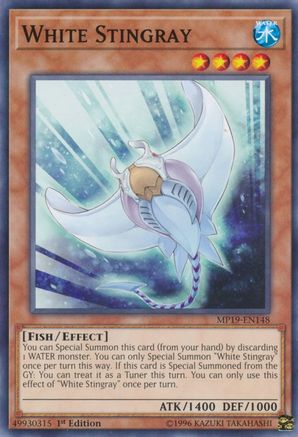 White Stingray (MP19-EN148) - 2019 Gold Sarcophagus Tin Mega Pack Unlimited-1