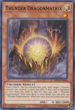 Thunder Dragonmatrix (MP19-EN166) - 2019 Gold Sarcophagus Tin Mega Pack Unlimited-1