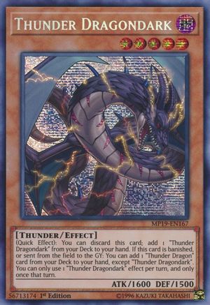Thunder Dragondark (MP19-EN167) - 2019 Gold Sarcophagus Tin Mega Pack 1st Edition-1