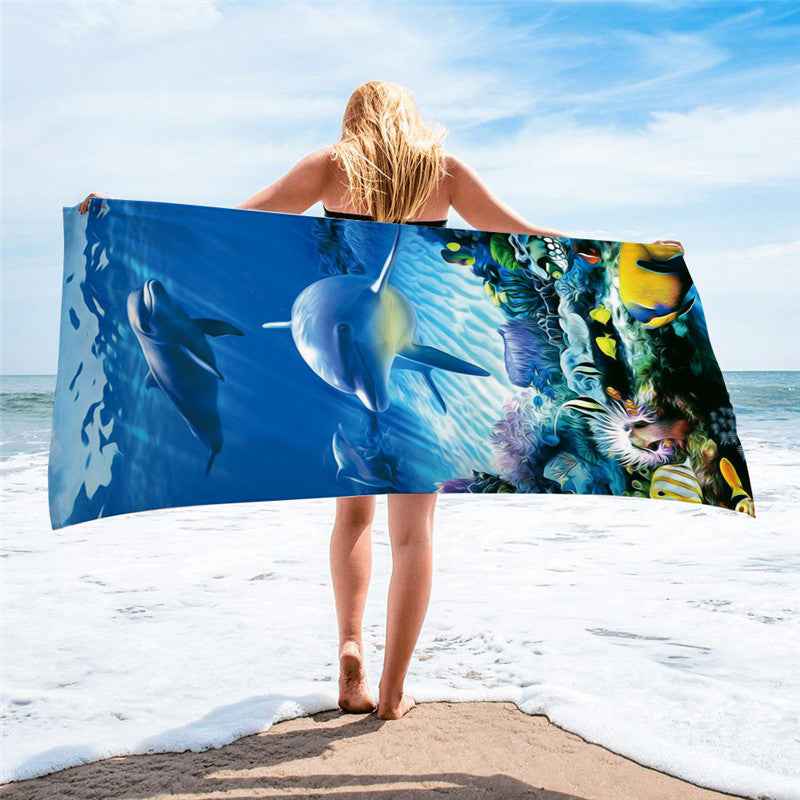 Square beach towel-2