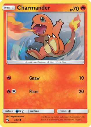 Charmander 7/68 - Hidden Fates Reverse Holofoil-1