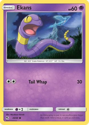 Ekans (26) 26/68 - Hidden Fates Reverse Holofoil-1