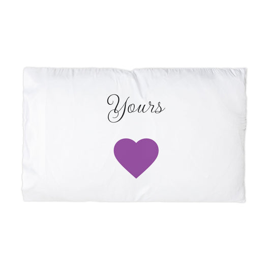 Microfiber Pillowcase "Yours" (White)