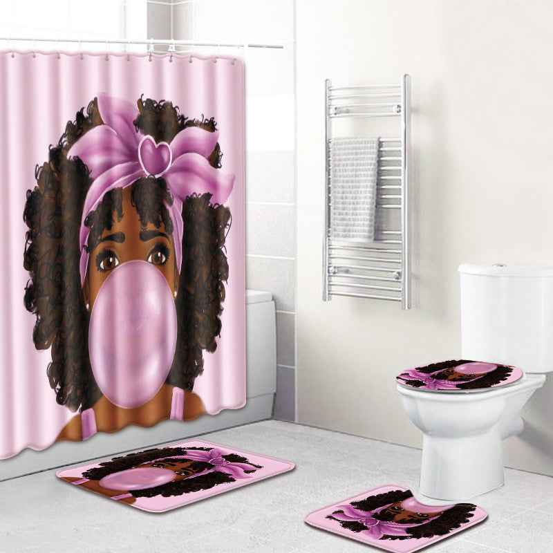 Bathroom Non-Slip Mat – Female Series 3-Piece Set-5