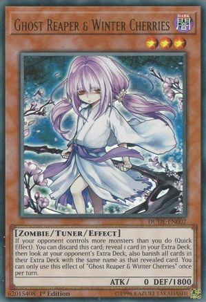 Ghost Reaper & Winter Cherries (DUDE-EN002) - Duel Devastator 1st Edition