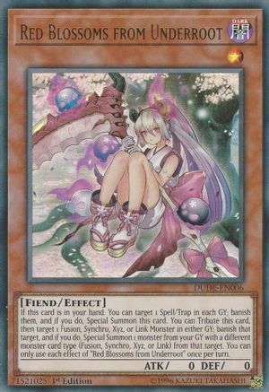 Red Blossoms from Underroot (DUDE-EN006) - Duel Devastator 1st Edition-1