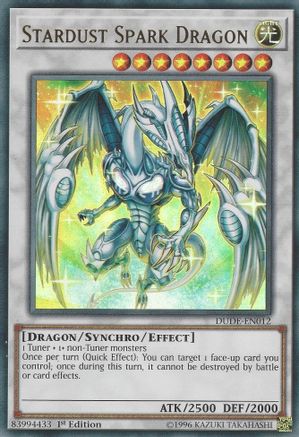 Stardust Spark Dragon (DUDE-EN012) - Duel Devastator 1st Edition-1