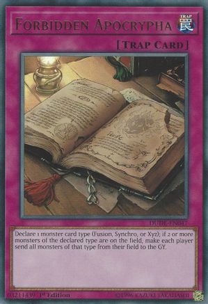 Forbidden Apocrypha (DUDE-EN047) - Duel Devastator 1st Edition-1